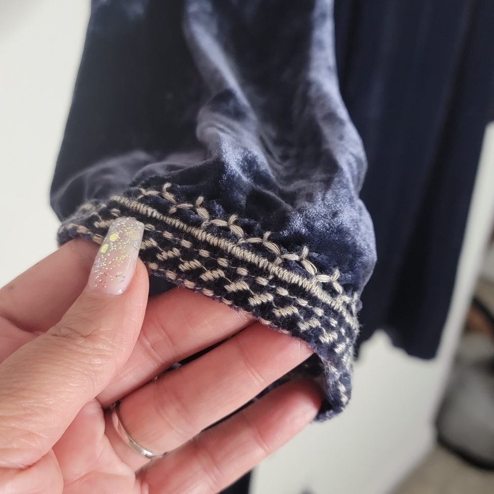 Johnny Was Blue Embroidered Dress - Picture 12 of 12